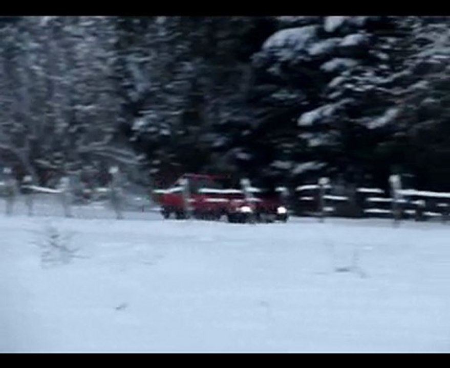 justy in the Snow