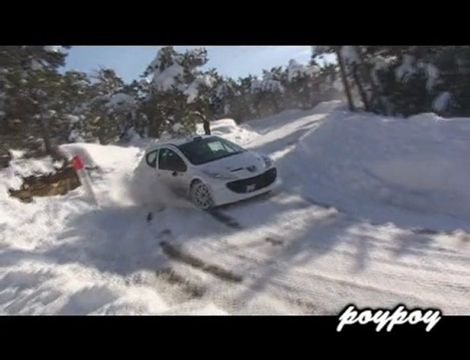 Extrait Essais Sebastien Ogier pré Monté Carlo 2010 Jour 2