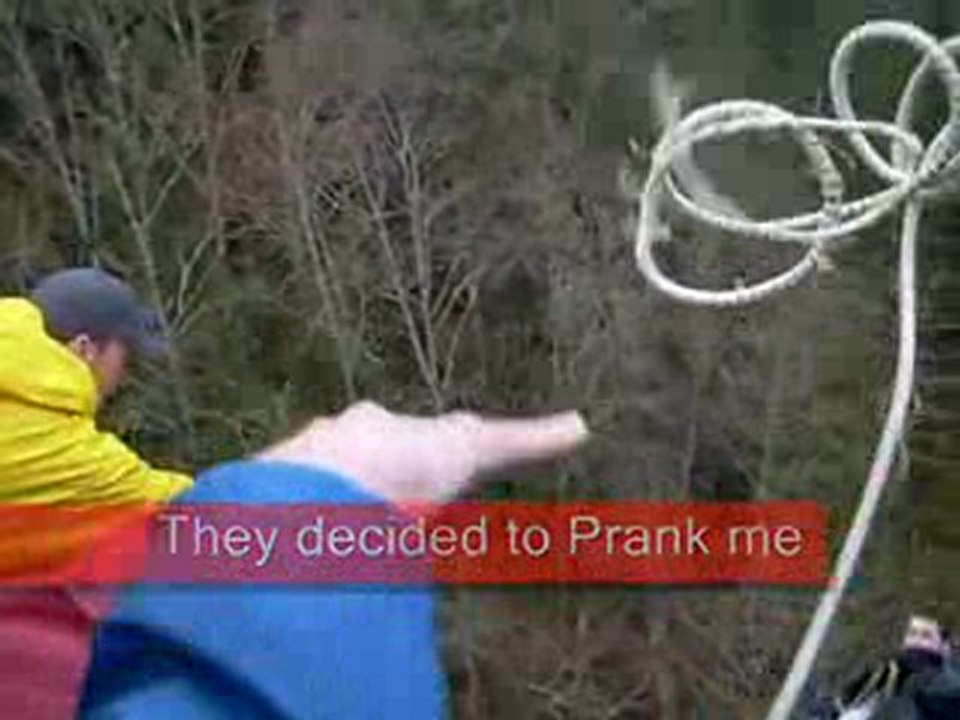 Saut à l'élastique prank