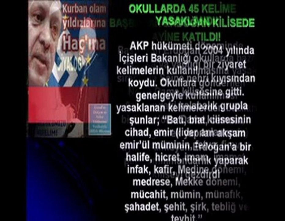 AKP.  dini ve milli bütünlüğümüzü tehdit ediyor !