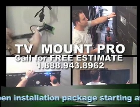Plasma tv installation Mission Hills 888-943-8962