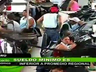 Alto desempleo y bajo sueldo mínimo en Perú