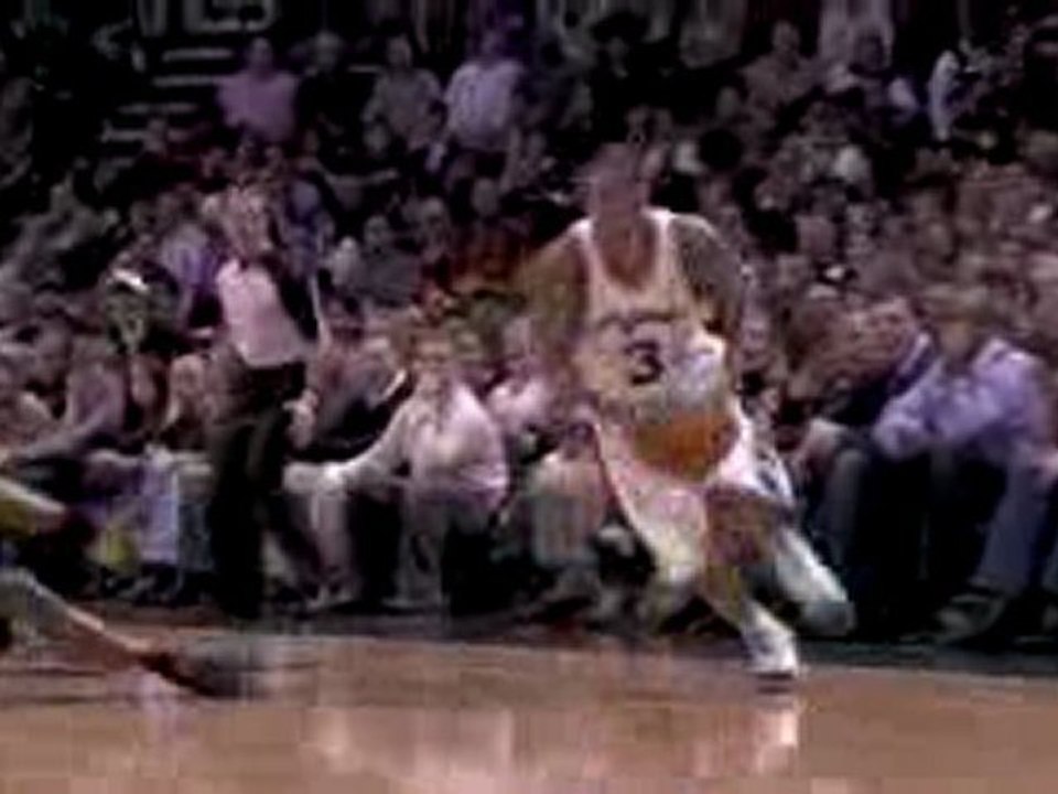 George Hill picks Kobe Bryant's pocket and takes it to the h