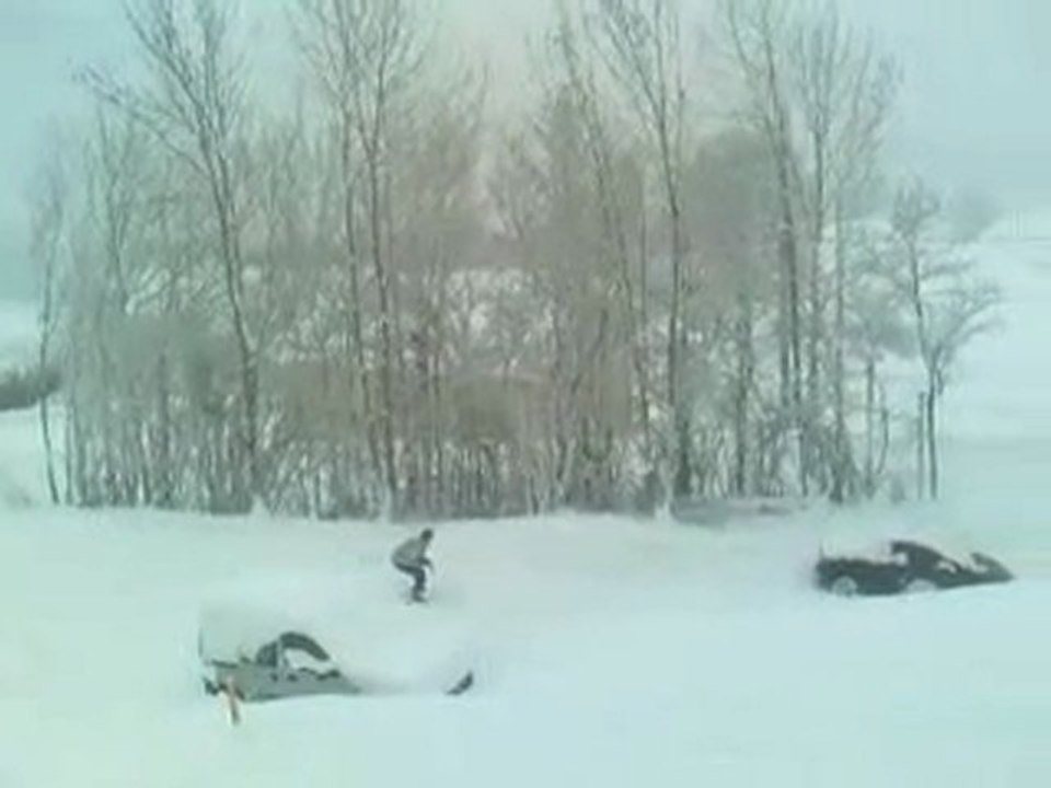 20100113 Ski dans le jardin