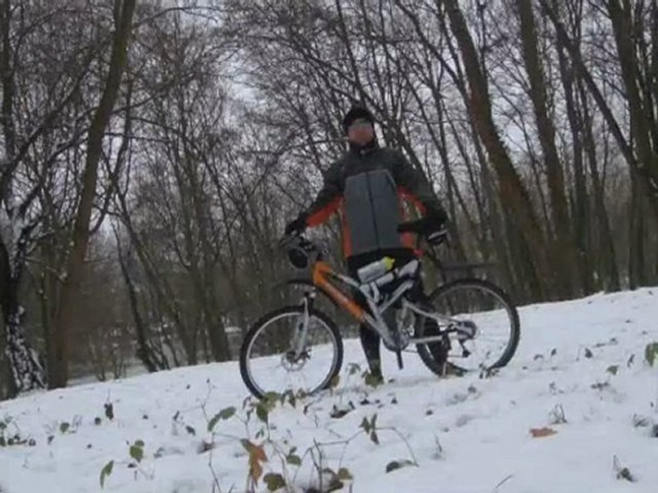 Balade en vtt dans la neige - jan 2010