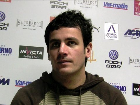 Clément Marienval avant le match Saracens / RCT