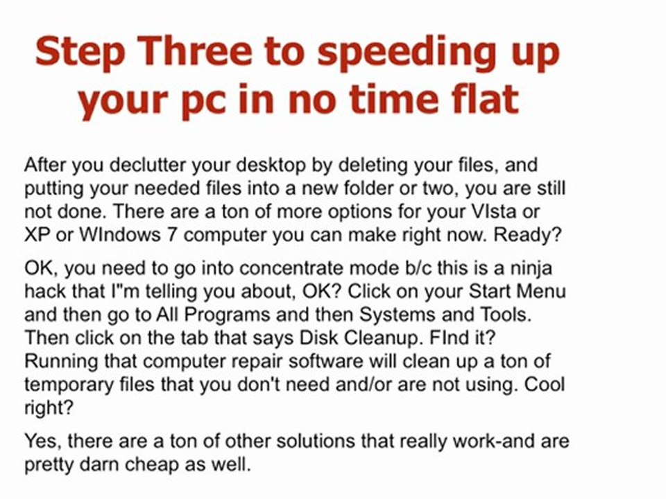 Computer Repair Guide- Get Slow Computer Help