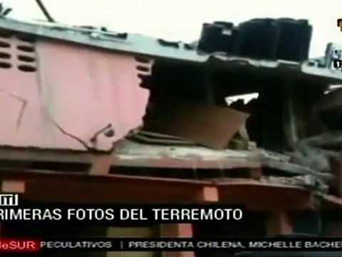 Primeras fotografías del destructivo sismo en Haití