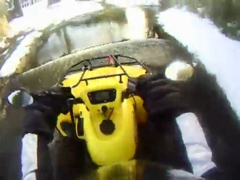 sortie du 13.01.2010, le quad, la neige et le soleil