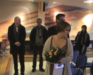 Myriam et  Grégoire à la Mairie