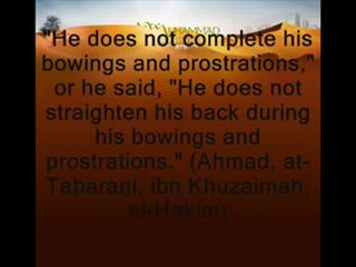 Hadeeth about Stealing the Sallah