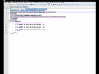 Les bases du html et du css