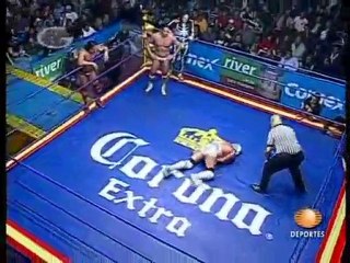 Mesías, Parka Jr., Latin Lover vs Wagner, Silver, Gladiador