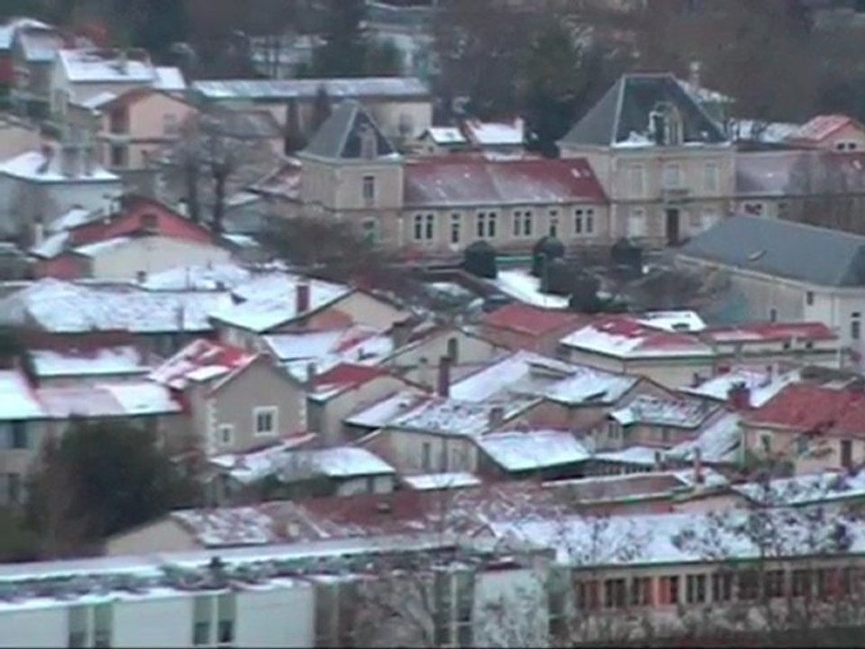 NEIGE A RIBERAC ( musique Saint Germain ) Janvier 2010