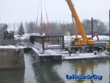 Chantier de déconstruction du pont de Rigny