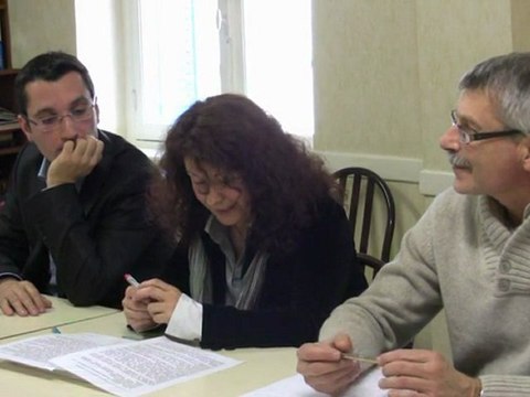 Conférence de presse Front de Gauche - Isabelle Larrouy 2