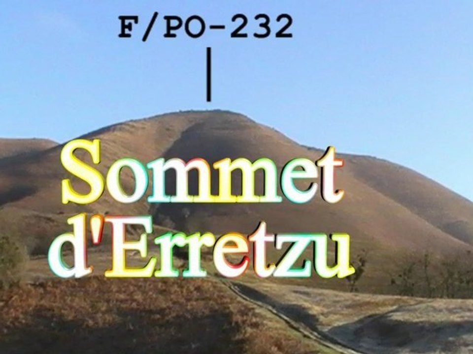 SOTA F_PO-232 - Sommet d'Erretzu