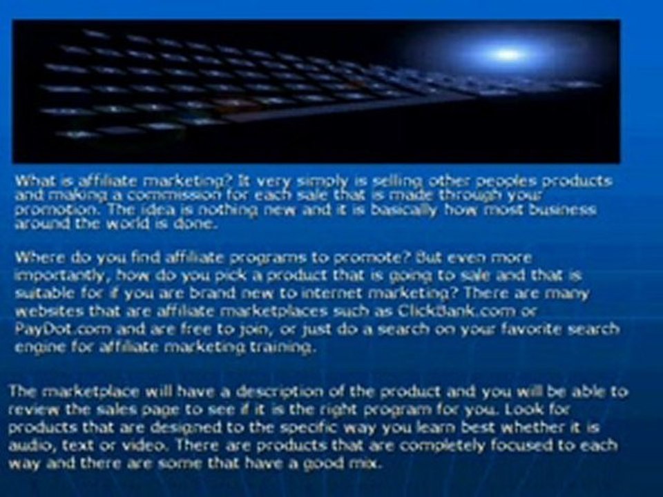 Learn Affiliate Marketing Beginners Programs