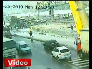 Horrible crash camion