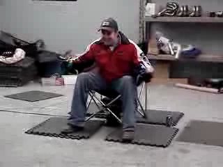 Régis test un Airbag