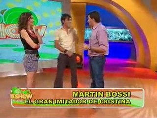 Martín Bossi con José María y Carla en Este es el show