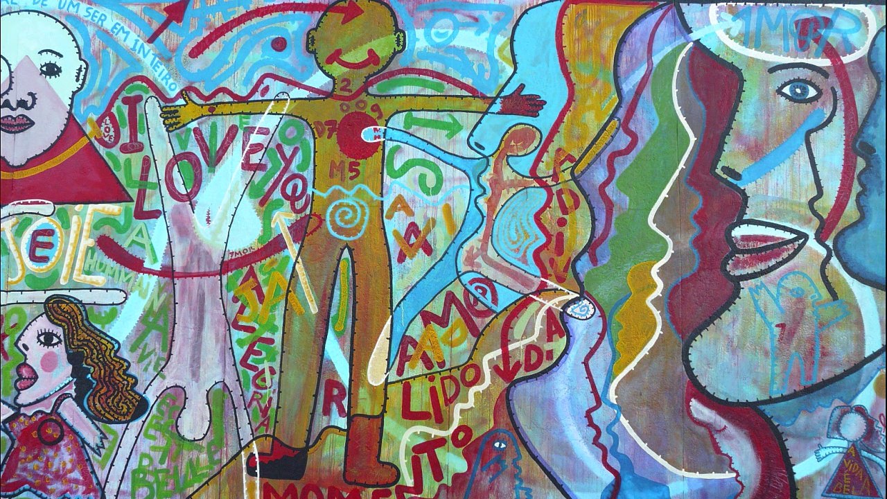 Mur de Berlin - East side Gallery - Restauration juin 2009