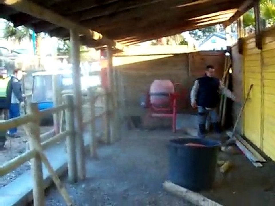 travaux aire de jeux
