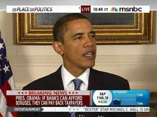 Obama to banks we want our money back