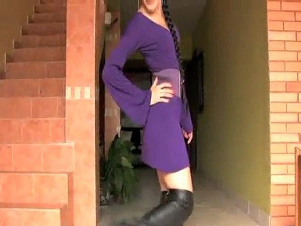 Knee length skirt out, Sexy thigh high boots in!