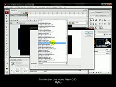 Tuto Inserer une videosur une signature flash cs3