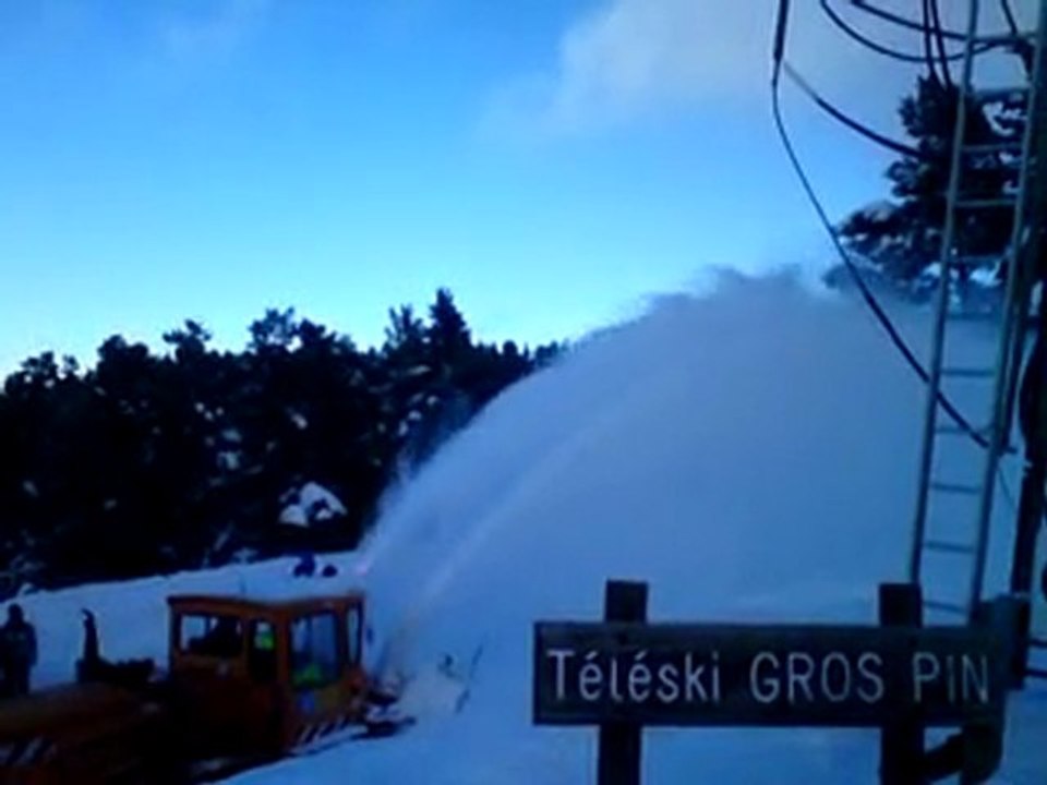 fraiseuse DIR DDE vaucluse au mont ventoux 13 janvier 2010