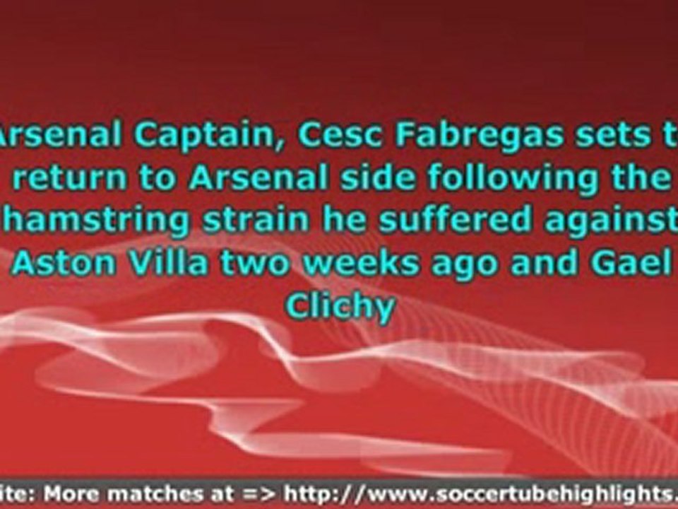 Bolton vs Arsenal 17 Jan 2010 Breath Taking