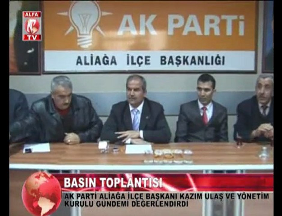 ak parti aliağa ilçe başkanı kazım ulaş açıklaması