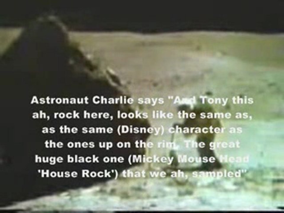 Moon Hoax- Disney's Massive Mickey Mouse Head Rock Seen