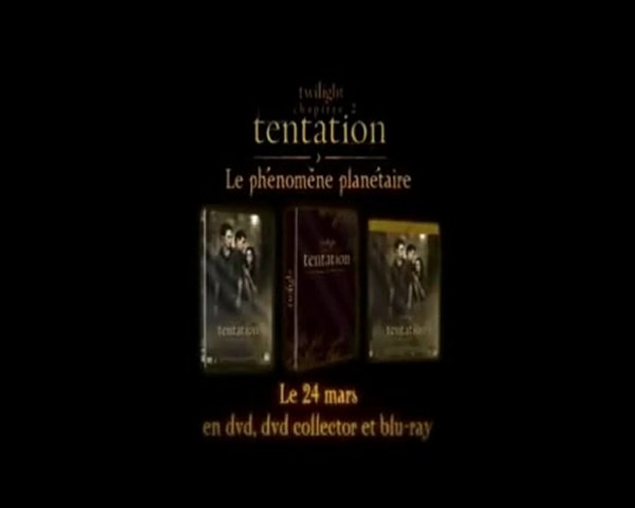 twilight tentation sortie DVD et Bluray