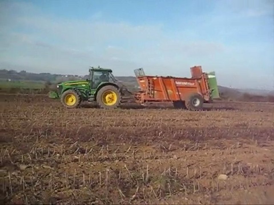 Evrard à l'épandage de fumier 2009