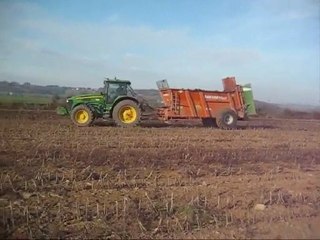 Evrard à l'épandage de fumier 2009