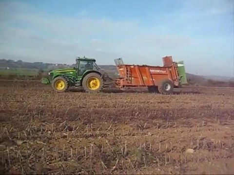 Evrard à l'épandage de fumier 2009