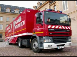 les camions de pompiers