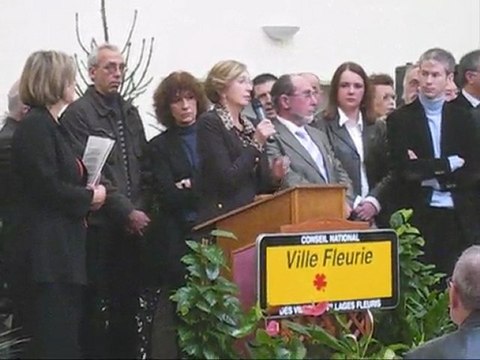 Cérémonie des vœux du maire de La Ferté-sous-Jouarre N.Bricq