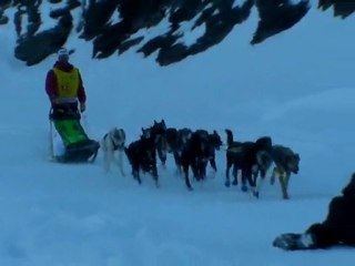 Emil Inauen at the end of the 86 km stage