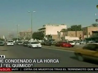 Alí el químico condenado a la horca en Irak