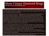 Mens Unique Diamond Rings