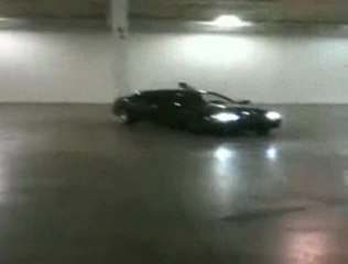 bmw m3 drif a ras du poteau