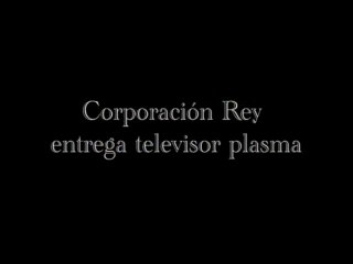 Corporación Rey entrega televisor plasma