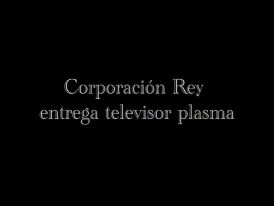 Corporación Rey entrega televisor plasma