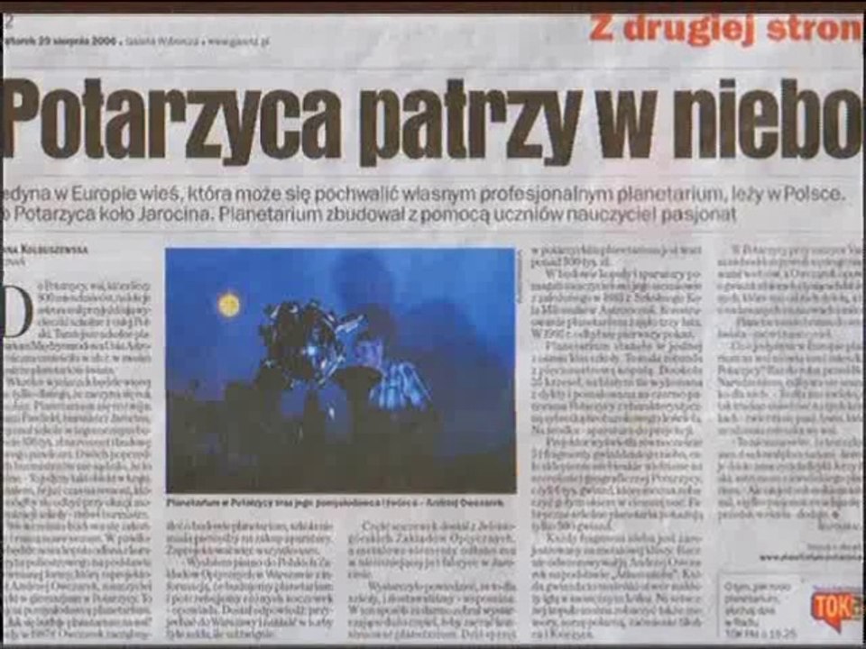PLANETARIUM IM.JANA HEWELIUSZA W POTARZYCY K/JAROCINA