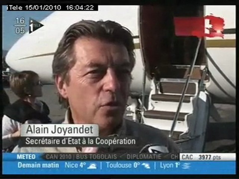 Alain Joyandet et les  Falcon.. A Haiti toujours...