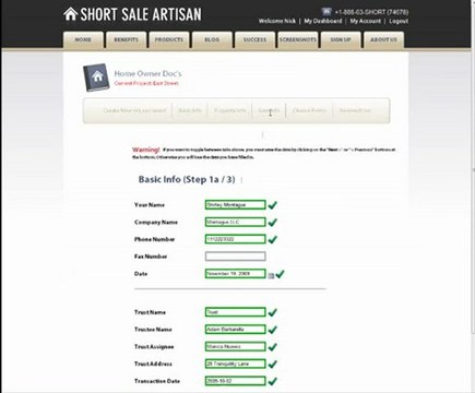 Short Sale Artisan - Short Sale Software Real Estate