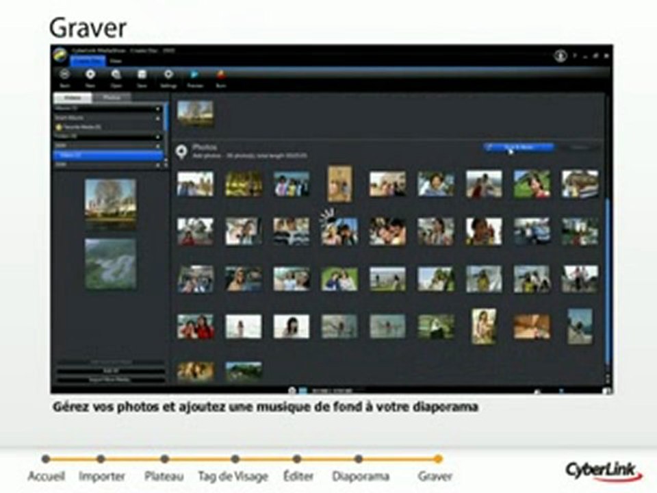 CyberLink MediaShow 5 (French) - Part 6 - Gravure